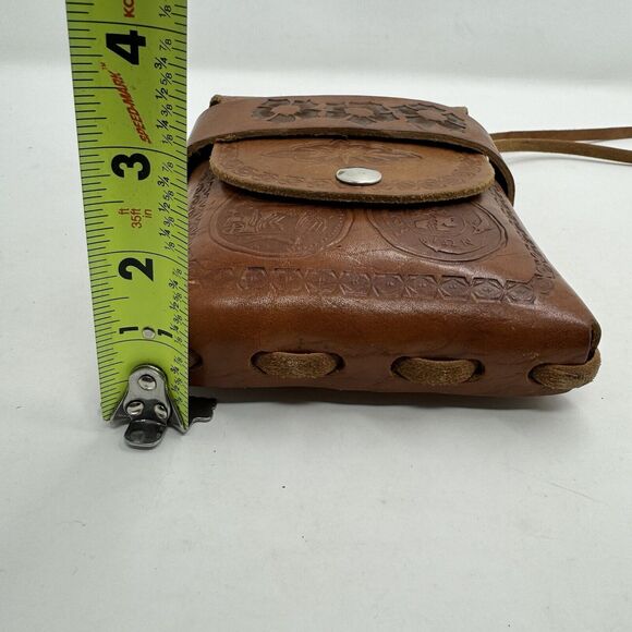 Vintage Leather Clutch Wristlet Large Belt Loop Western Boho - Picture 8 of 12